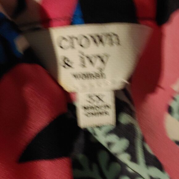 Crown & Ivy Nautical Seahorse halter dress  Sz 3X NWT - Picture 5 of 5